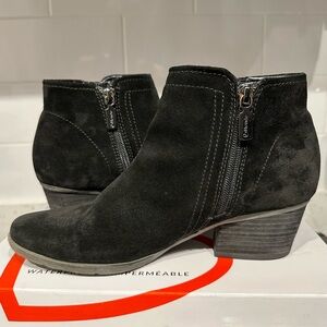 Blondo Black Suede Waterproof Booties